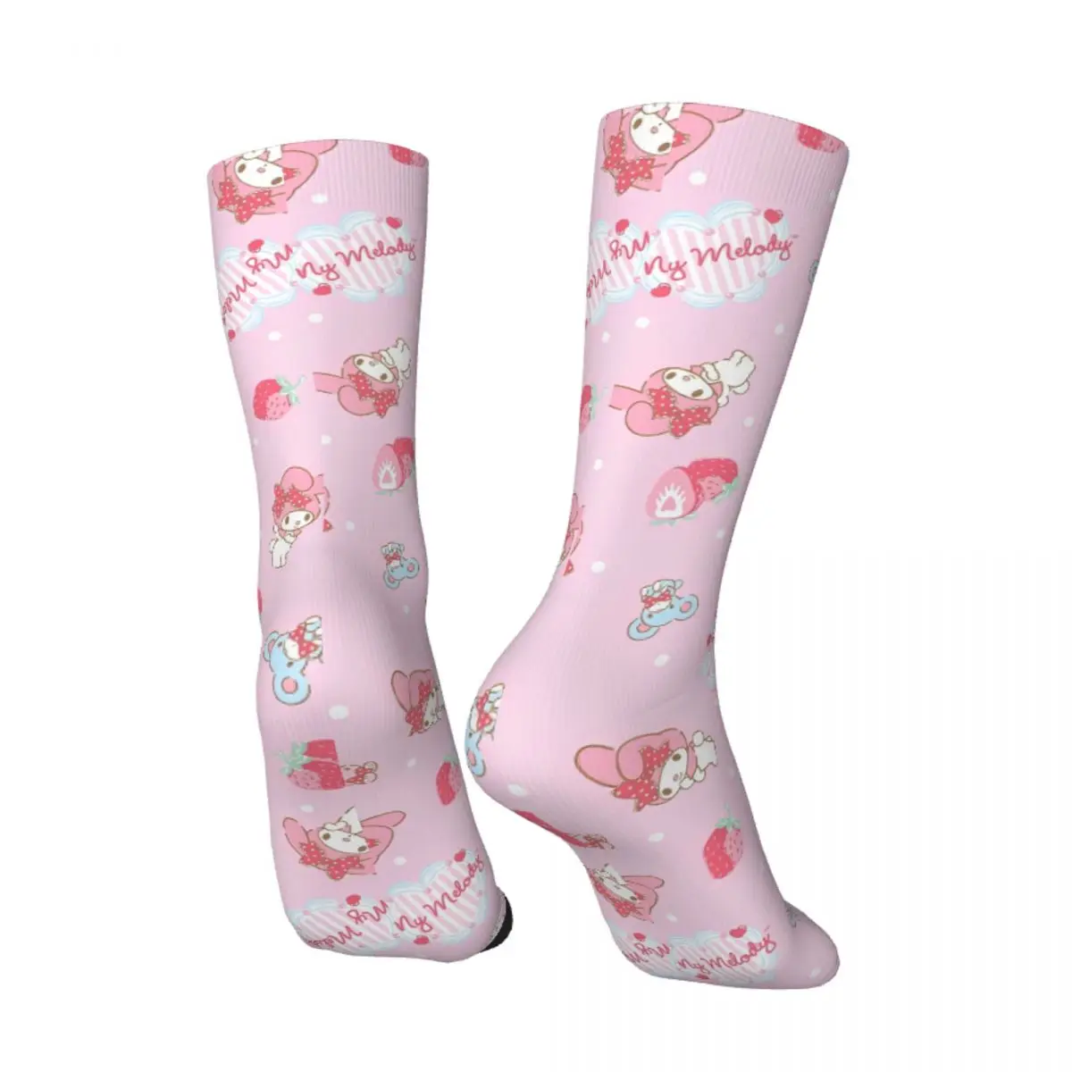 Мужские носки My Melody Sanrio осенние забавные качественные дизайнерские нескользящие