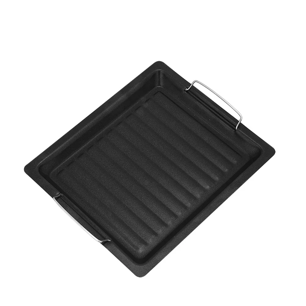 

Plate Barbecue Household Tray Frying Pan Non-stick Bakeware Outdoors