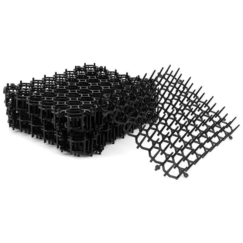 

12Pcs Cat Scat Mat With Spikes Small And Lightweight Anti-stab Cat Net Cat Deterrents Mat For Digging Dogs Cat Repellents Indoor