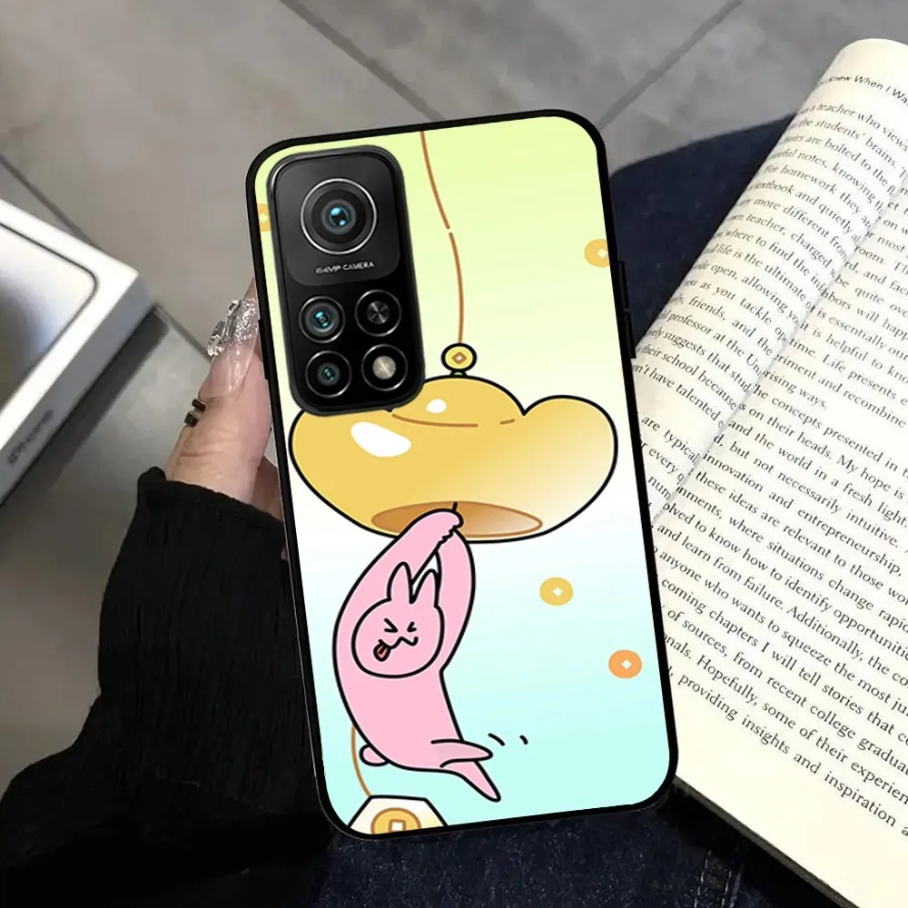 Забавный розовый красный кролик Myfriend чехол для телефона Samsung A 50 52 72 73 80 91 32 51 71