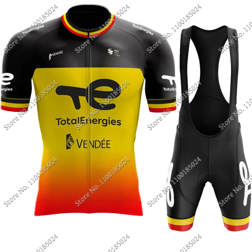 

Men 2023 Belgium Team Total New Energies Cycling Jersey Set Peter Sagan Summer Cycling Clothing Road Bike Shirt Suit MTB Maillot