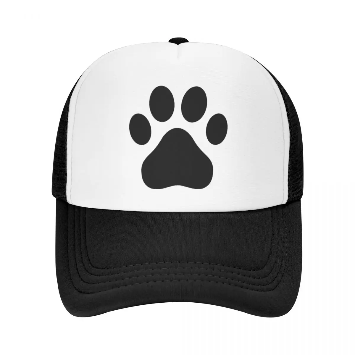 

Classic Cool Dog Paw Pattern Trucker Hat Women Men Custom Adjustable Adult Pet Lover Baseball Cap Outdoor Snapback Caps