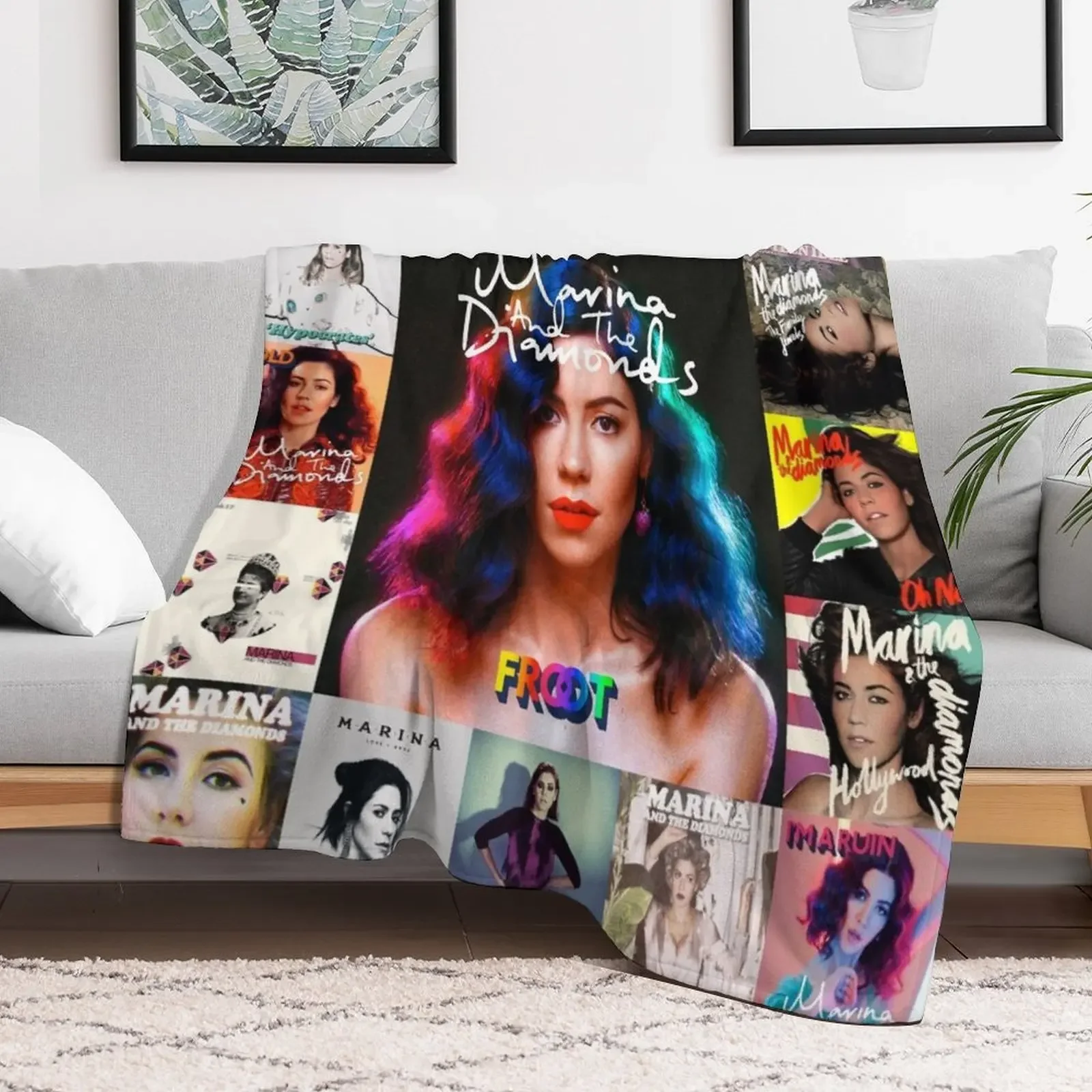 Фланелевое одеяло Marina and the Diamond