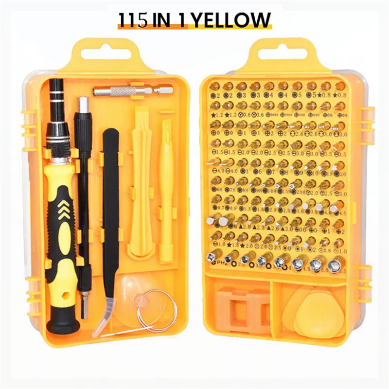 

SUGAW 115 IN 1 MINI Precision Screwdriver Set Magnetic Pz2 Bit Torx PC Glasses Phone Watch Repair Working Tool Set Manual Tools