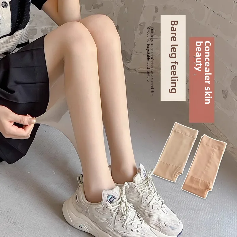 Шелковые колготки на ощупь женские весенне-осенние тонкие утепленные с флисовой