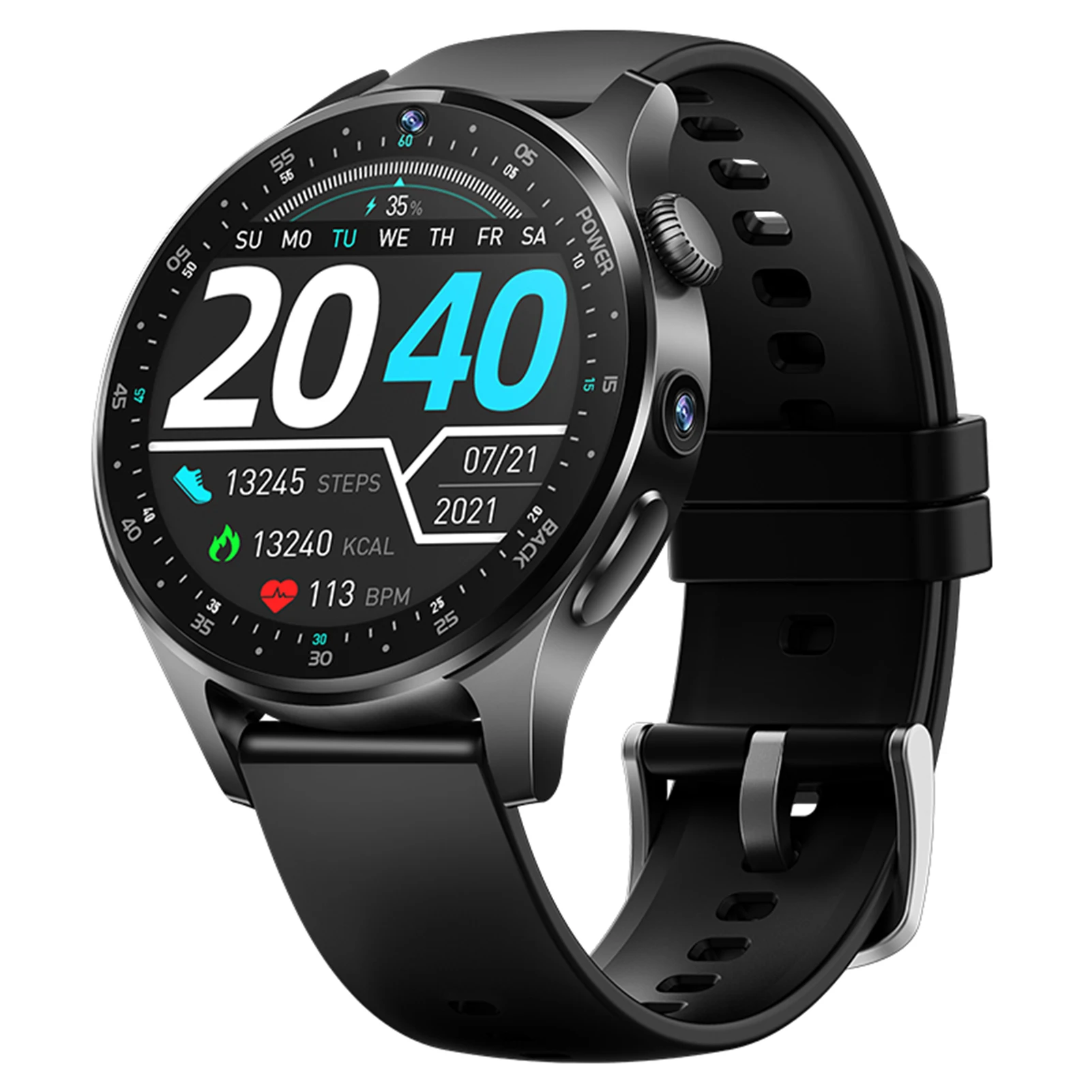 

Waterproof Smartwatch Digital Fitness Tracker IP68 Wireless Activity Tracker With Blue-tooth Call Face ID Unlock Heart Rate