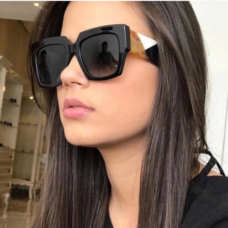 Солнцезащитные очки мужские и женские квадратные в стиле ретро UV400 - купить по