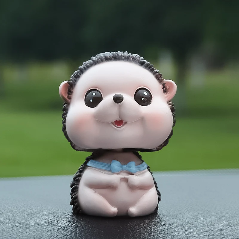 Car Interior Decoration Cute Cartoon Hedgehog Gift Decoration Car Dashboard Home Office Doll Accesories Interior car interior decoration car decoration gift car dashboard toy cute nodding hedgehog character shaking head doll