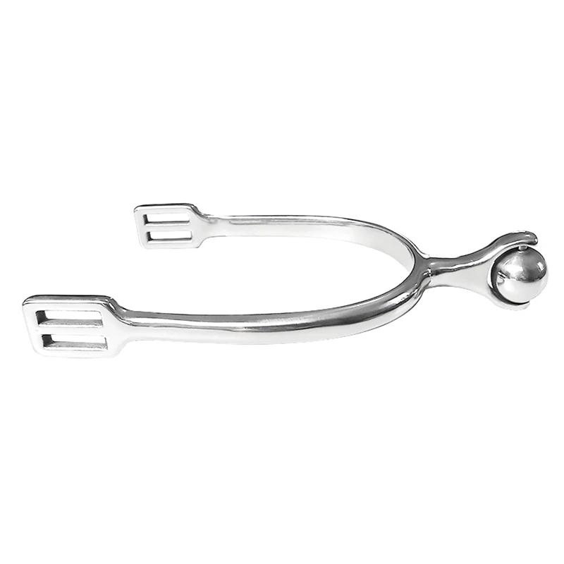 Stainless Steel Spurs With Roller Ball For Men And Women Rider Horse Smooth Neck Soft Gentle Spur