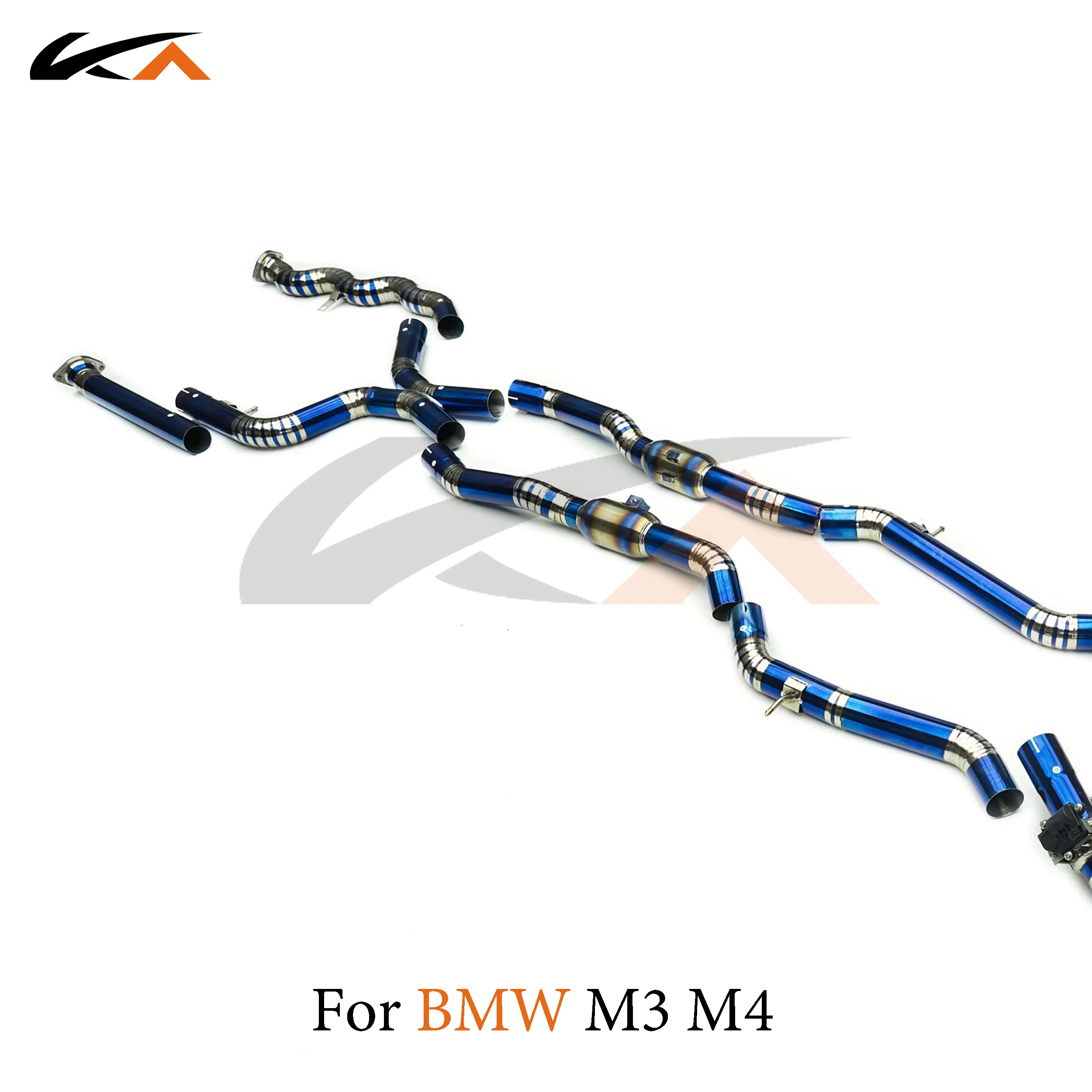 KA Детали выхлопной системы из титанового сплава Catback для BMW M3 M4 G80 G82 3 0T клапан