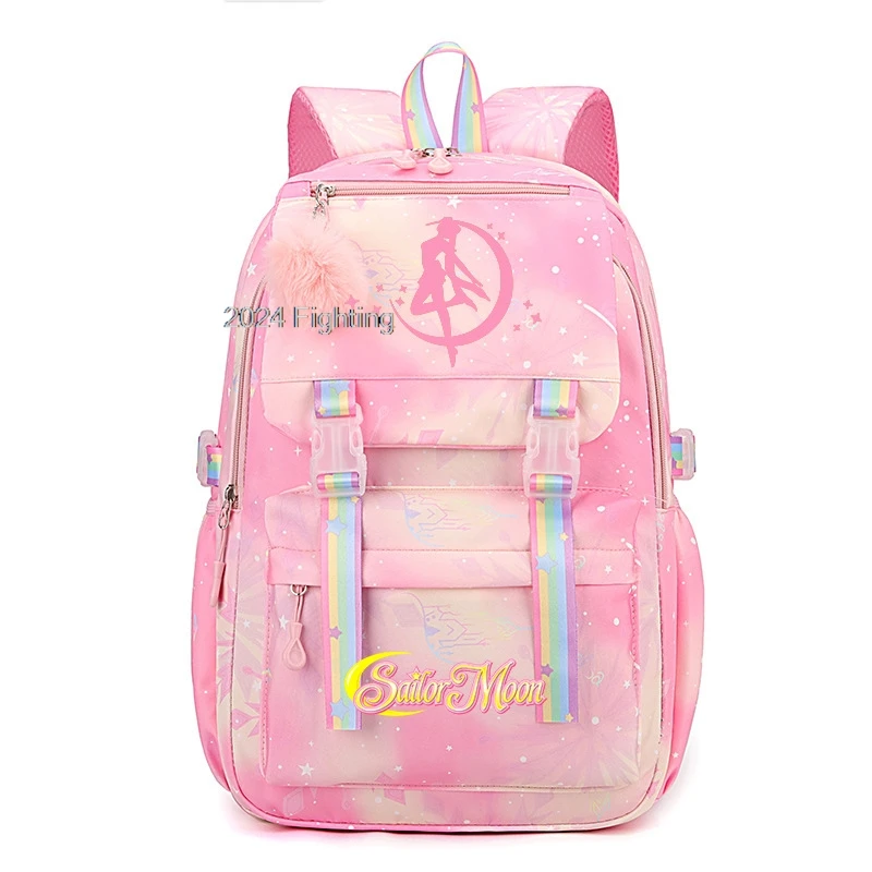 Рюкзак из искусственной кожи для девочек с градиентным переходом цвета