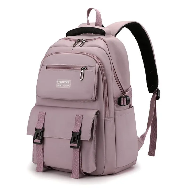 

Middle School Backpack for Teen Girls Nylon Bookbag Women Bagpack