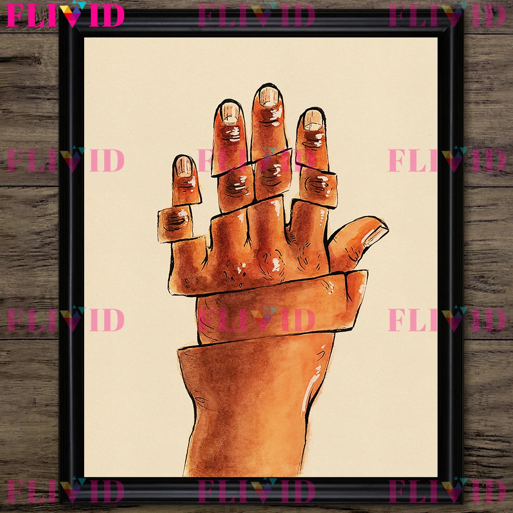 Фантастический постер на палец и печать домашний декор сурреальная абстрактная