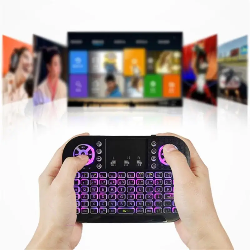 

Мини-клавиатура и мышь беспроводная клавиатура с подсветкой испанская клавиатура для планшета мышь для ноутбука телефона Ipad телефона ноутбука ТВ-приставки