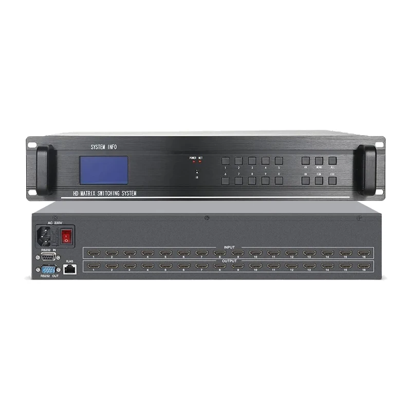 

4x4/8x8/8x16/16x16 Video Switcher HDMI Smart Matrix 1080P60Hz EDID Blu-Ray DVD Professional Audio Video Wall Controller Splitter