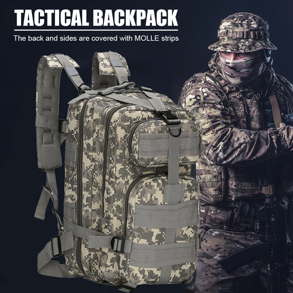 

Hiking Knapsack 600d Oxford Waterproof Outdoor Sports Rucksack Large Capacity Molle Backpack Multi Pockets for Men for Fishing