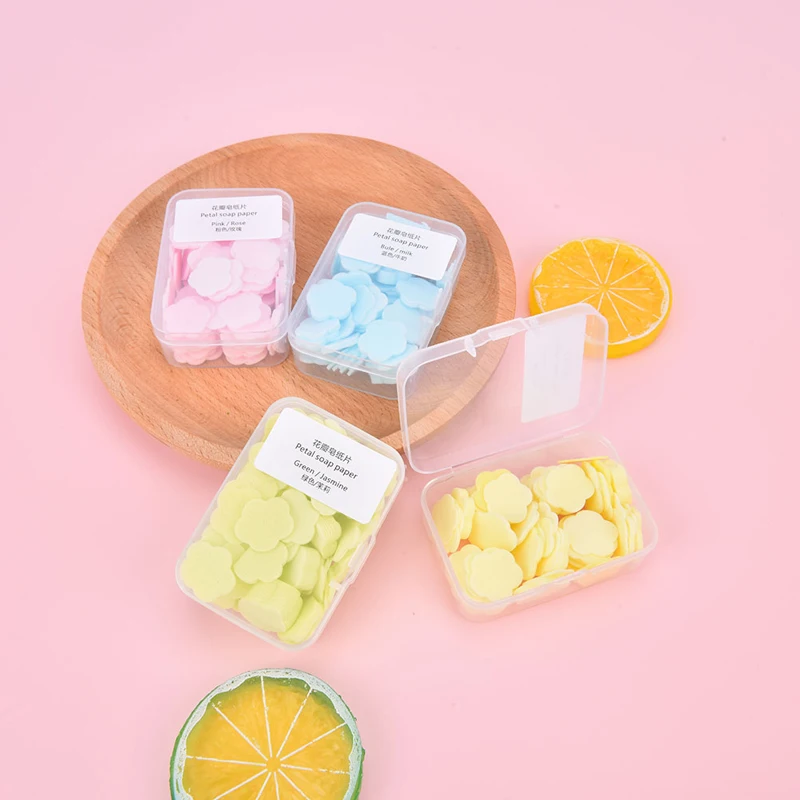 50 шт. одноразовое бумажное мыло в штучной упаковке для путешествий портативное