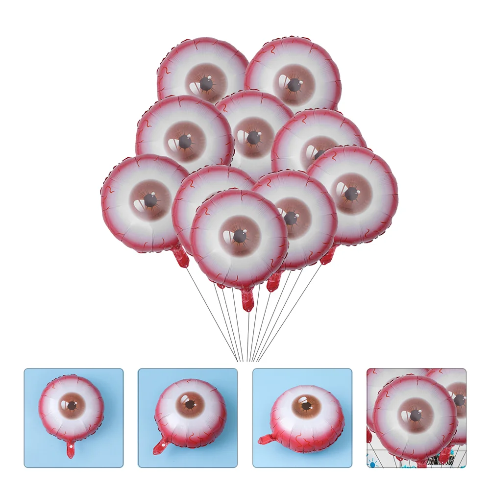 

Halloween Decor Round Eyeball Balloon Creepy Party Balloons Decorative Modeling Shape
