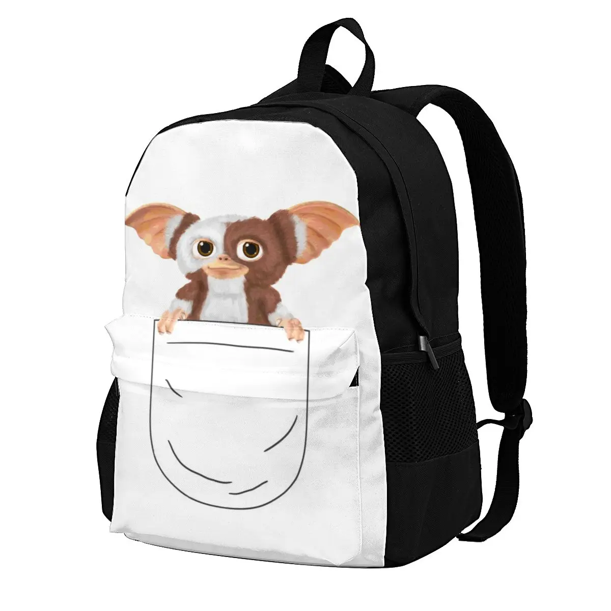 

Gizmo Pocket Backpacks Film Youth Large Unique Backpack Polyester Workout Bags