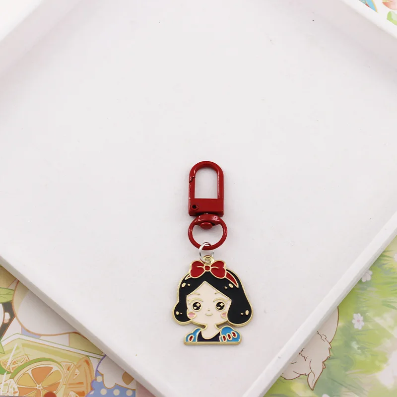 Брелок для ключей Принцесса Disney милая Ариэль Алиса Белоснежка Тиана экшн-фигурки