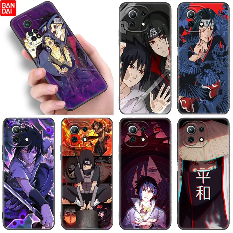 

Anime Naruto Itachi Sasuke Uchiha Case For Xiaomi Mi POCO X3 NFC GT F3 M3 M4 10T A3 A2 11 Lite NE 11i 11T Pro Redmi 8 8A Cover