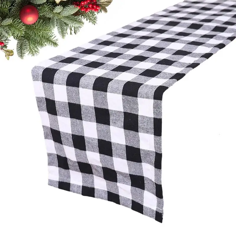 

Christmas Table Runner Plaid Tablecloth 15x71 Inch Buffalo Table Cloth Table Checkered Runners For Christmas Holiday Decor