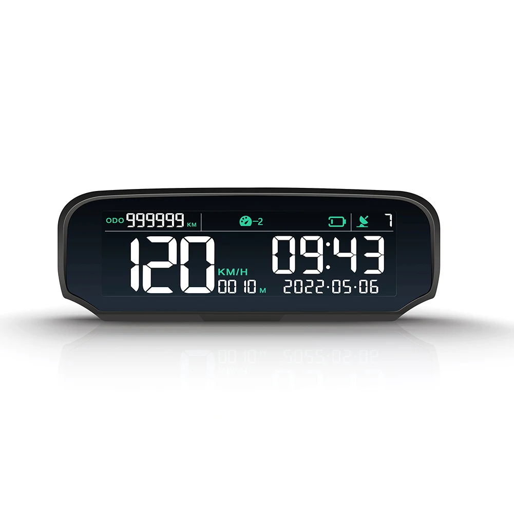 QINGQUE X100 GPS HUD цифровой дисплей Автомобильная электроника на солнечной батарее
