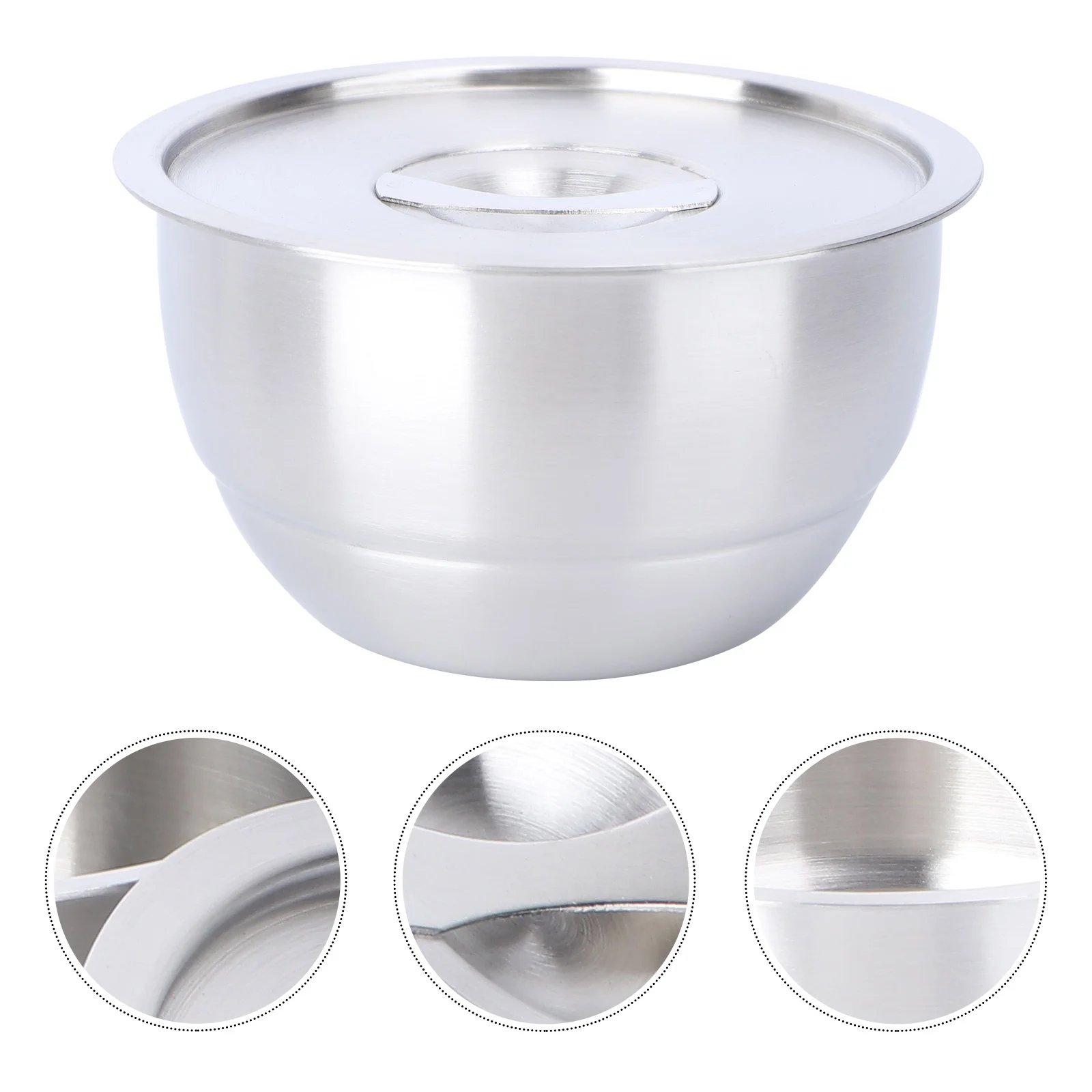 

Bowl Bowls Stainless Steel Mixing Baking Metal Large Cooking Egg Salad Holder Ramen Lid Home Dessert Nesting Steamed Prepping