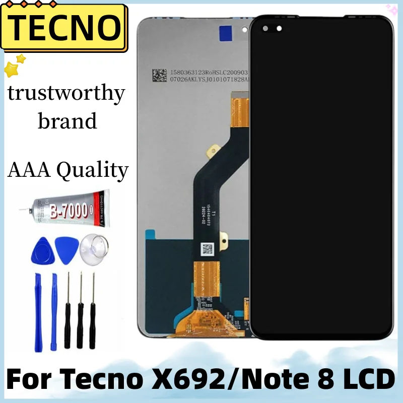 100% новый протестированный ЖК-дисплей для Infinix Note 8 X692, ЖК-дисплей и сенсорный экран в сборе