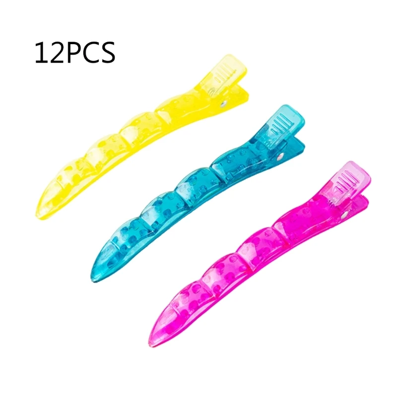

12 PCS Hair Clips Professional Salon Hair Clips Non-Trace for Hairdresser