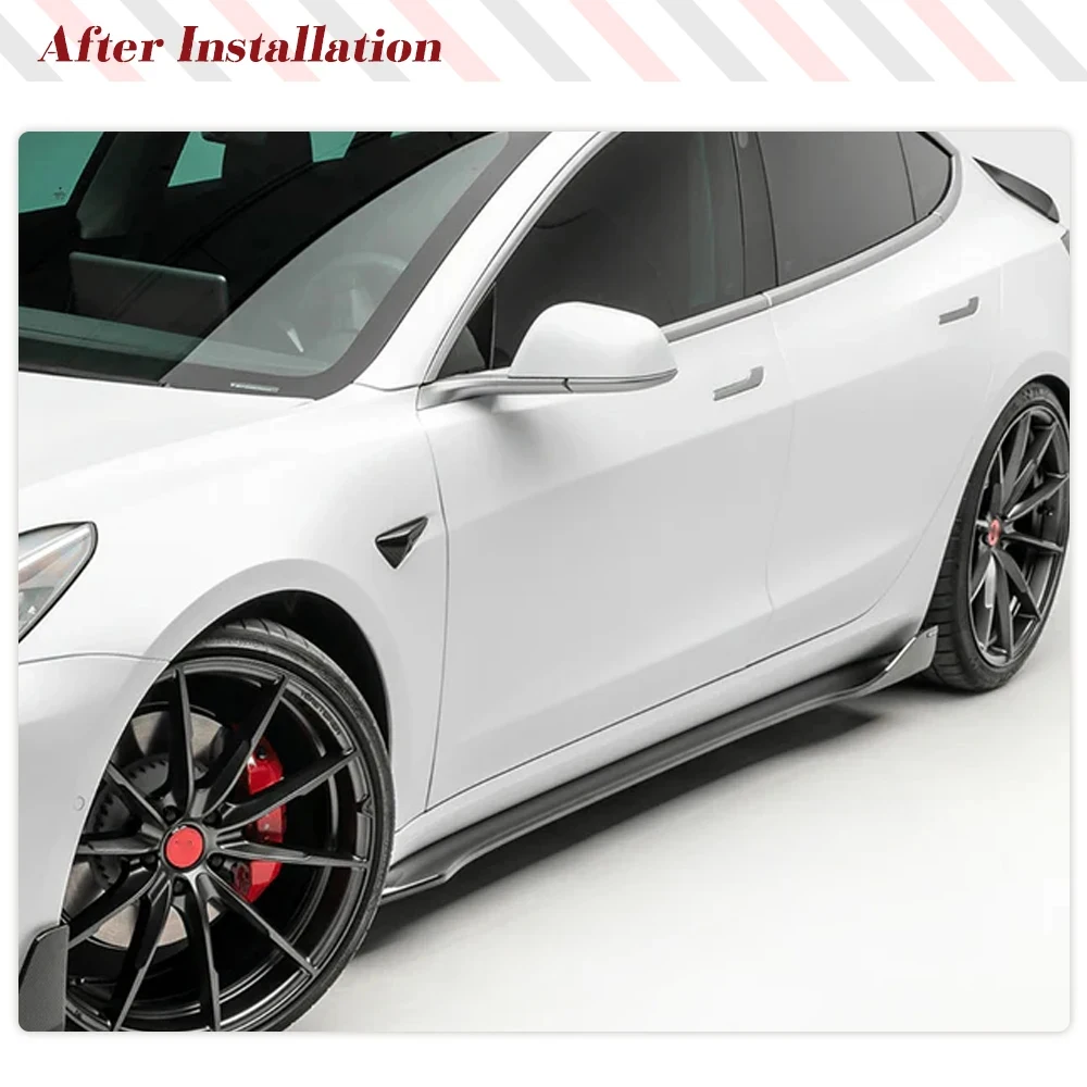 Передний бампер для губ Tesla Model 3 2018-2023 настоящая Автомобильная передняя губа