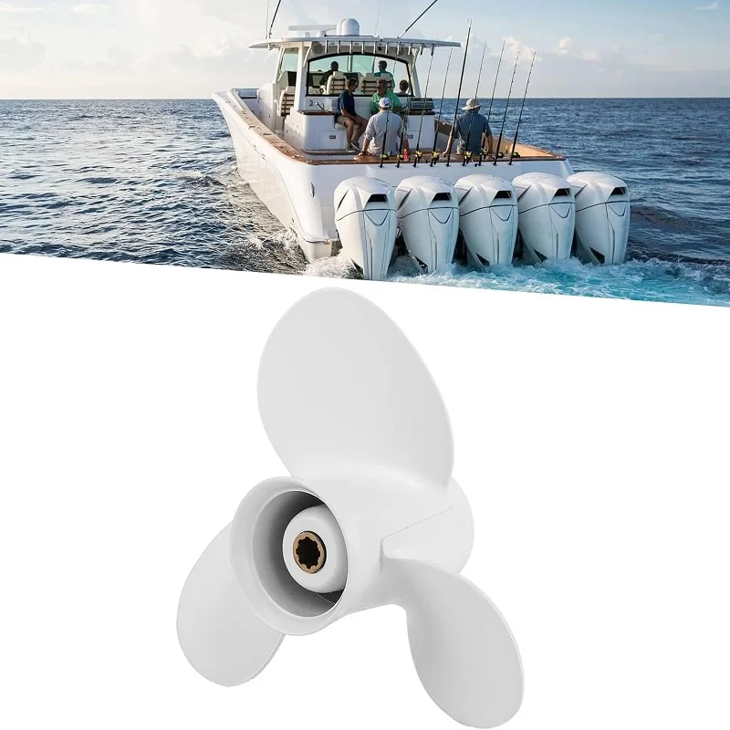 Подвесной пропеллер 63V-45947-00-EL для Yamaha 9-1/4x8 винт из алюминиевого сплава 3 лопасти 8