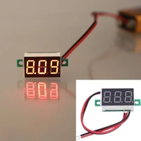 portable 4 5 30v two wire dc voltage meter red led display panel voltage meter high quality material automotive parts 367d