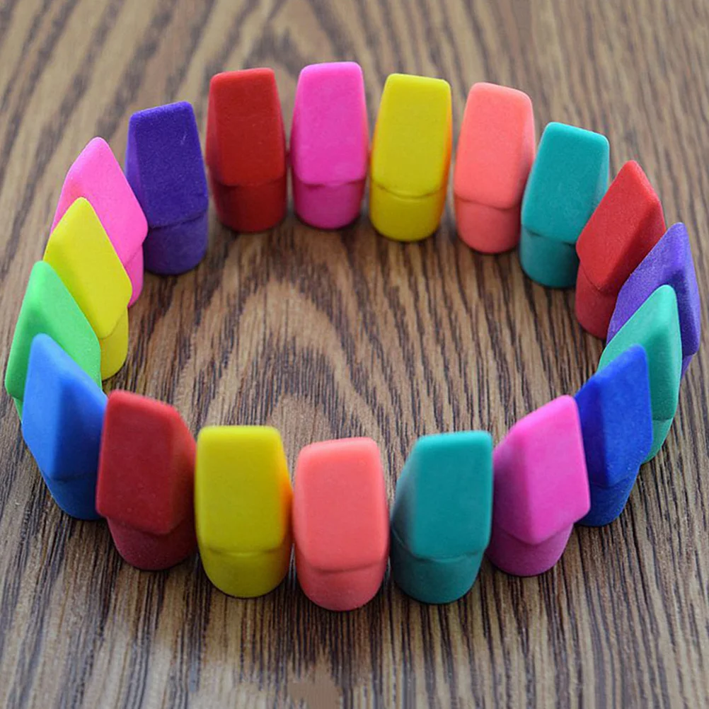 

130 Pcs Stationery Eraser Erasers Students Colorful School Supplies Ingredients