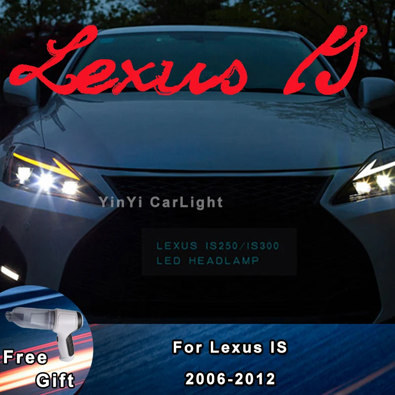 

Suitable for 06-12 Lexus Lexus IS250 headlights 300 modified LED daytime running lights flowing turn signals