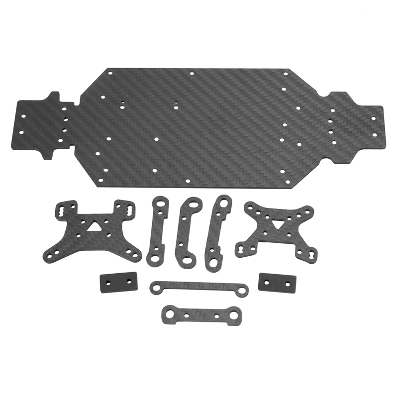 

RC Car Carbon Fiber Chassis Shock Tower Set for Wltoys 144001 144002 LC Racing EMB-T 1/14 RC Car Car Upgrade Parts