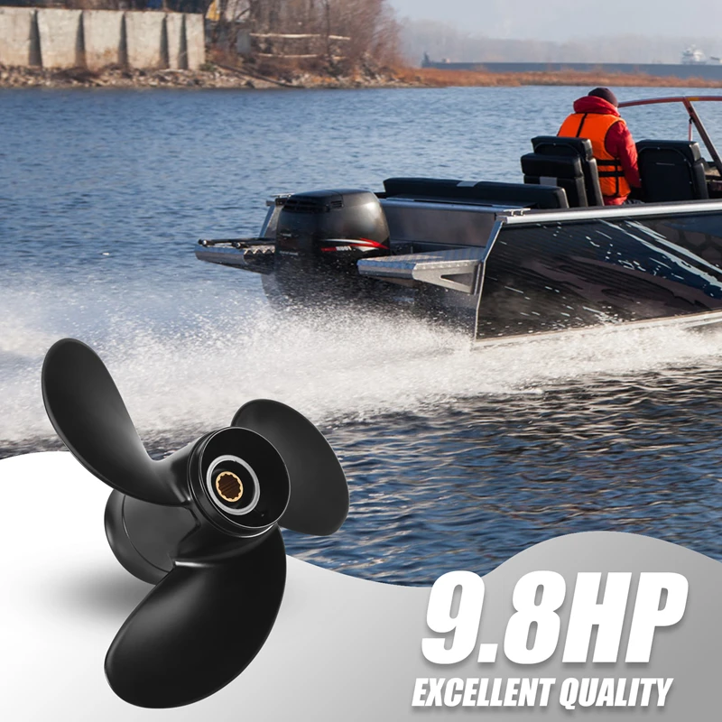 8 9X8 5 Черный подвесной гребной винт для лодки 2-тактного двигателя Tohatsu 9 л.с. из