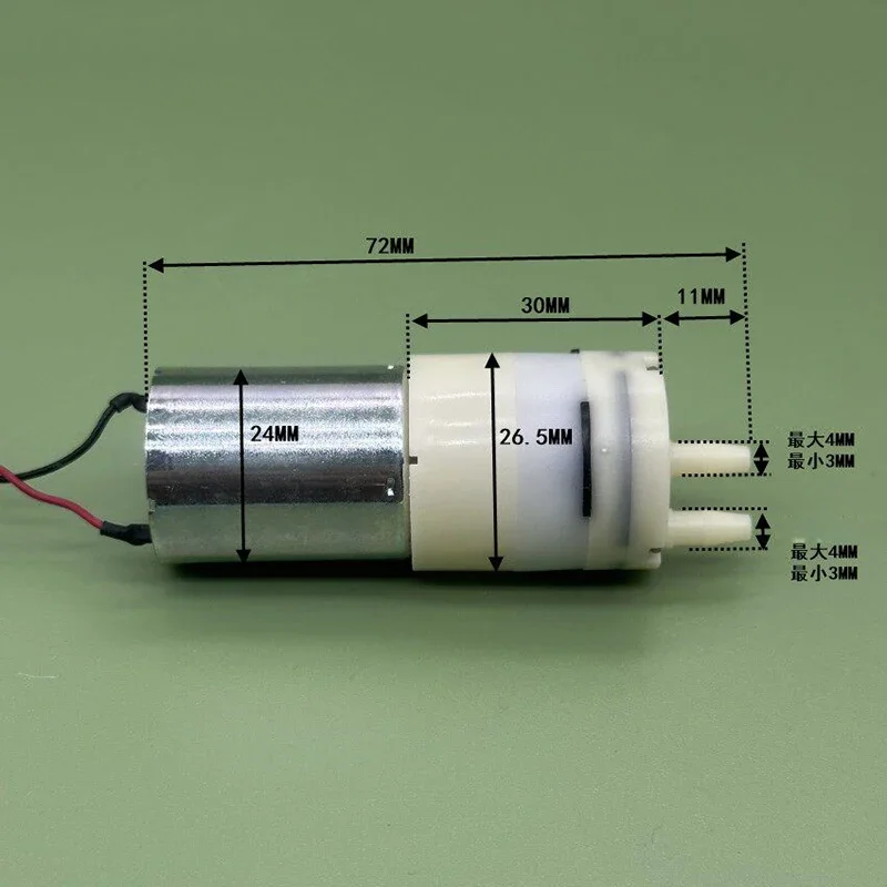 Фото Миниатюрный самовсасывающий диафрагменный насос DSB413-B-6A DC 5V 6V 8V с двигателем 370 для дозирующих машин и DIY-проектов №5