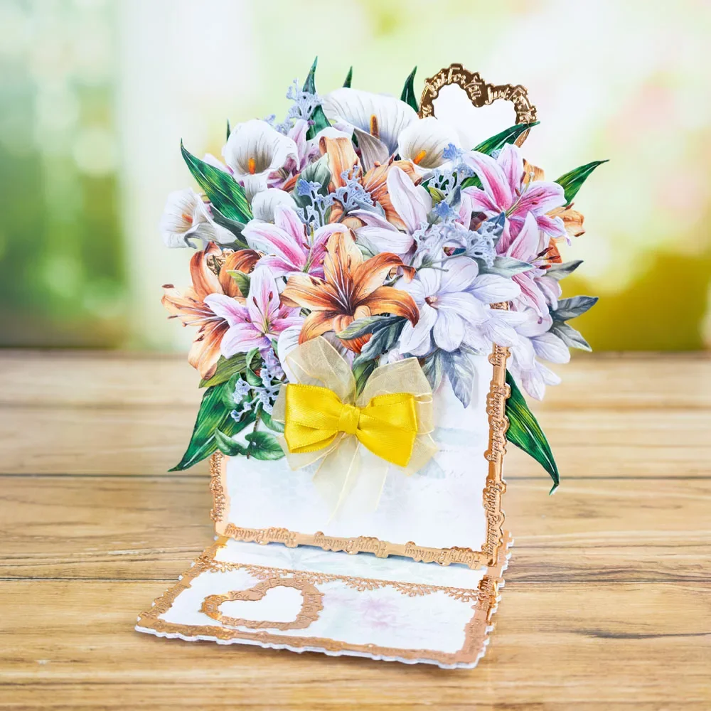 Мир Лилия Великолепная зелень 2024 новые металлические пресс-формы для сделай сам