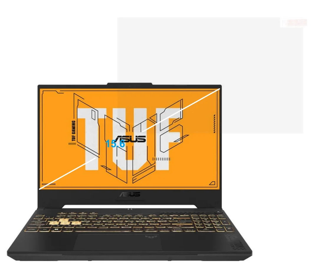 Прозрачная/матовая пленка для ASUS TUF Gaming A15 2023 FA507XI FA507X FA507NV FA507N FA507 XV RM FA507RC, фотопленка, 3 шт.