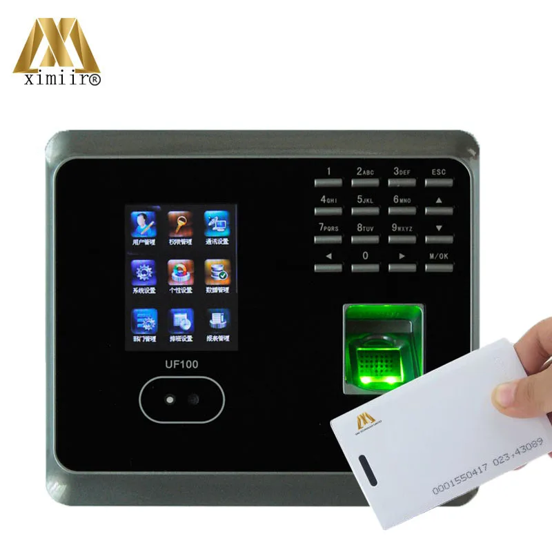 

ZK UF100 Plus Biometric Face And Fingerprint Time Attendance With RFID Card Reader WIFI Face Time Clock Employee Time Attendance