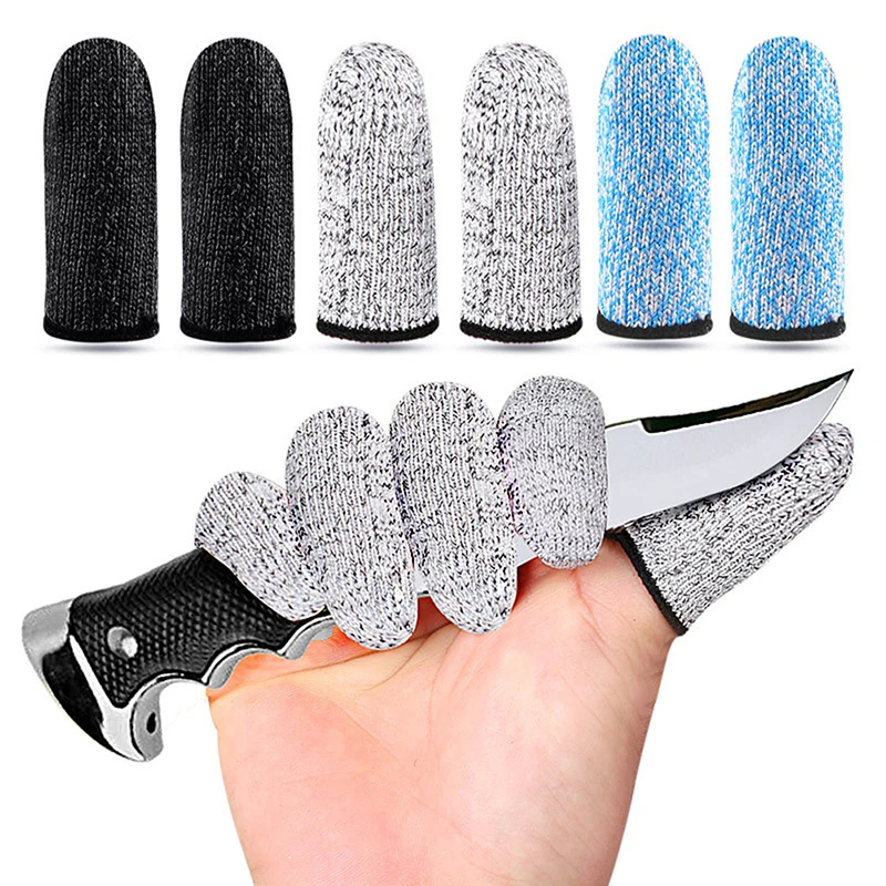 

1Pair Finger Cots Cut Resistant Sleeves Thumb Protector Reusable Peel Fingertip Covers Picking Gloves For Kitchen Accessory Tool