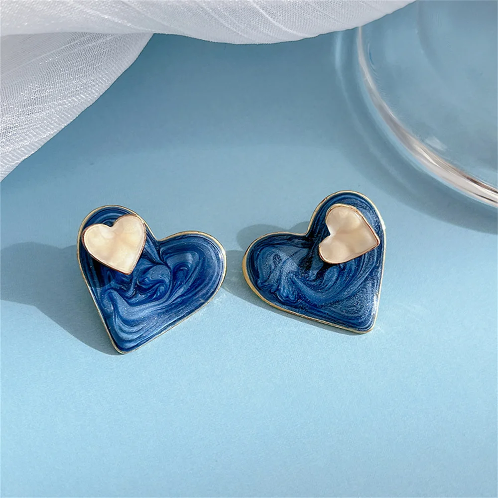 Новые яркие серьги в европейском и американском стиле роскошные женские синем