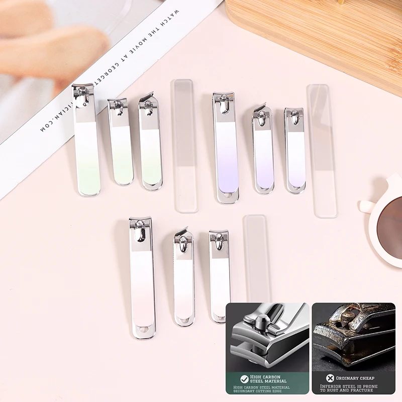 4 шт. набор кусачек для ногтей с вращающейся кожаной сумкой профессиональный