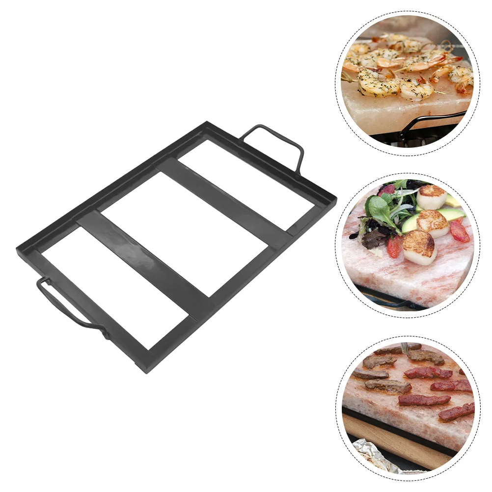 

Salt Rack Barbecue Grilling Block Plate Giftstool Accessories Grill Men Tray Cooking Holder Bbq Cuttingday Fathers Himalayan