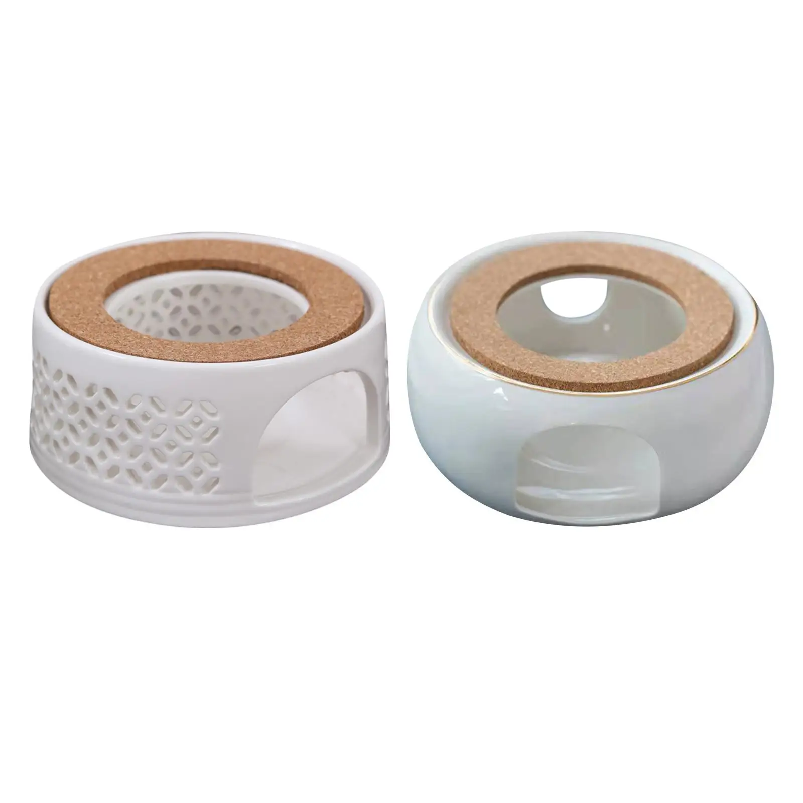 

Ceramic Teapot Warmer Tealight Holder Decor Premium Heat Preservation Cups Heater Tea Warmers for Living Room Warming Use Milk