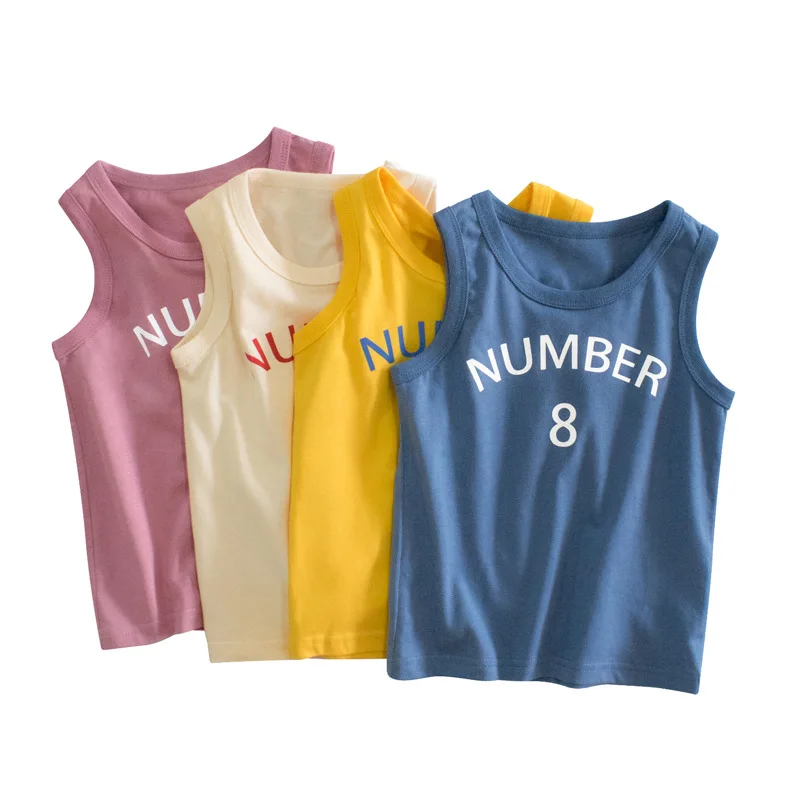 

Children's clothing 2022 summer new children's vest baby clothes sleeveless