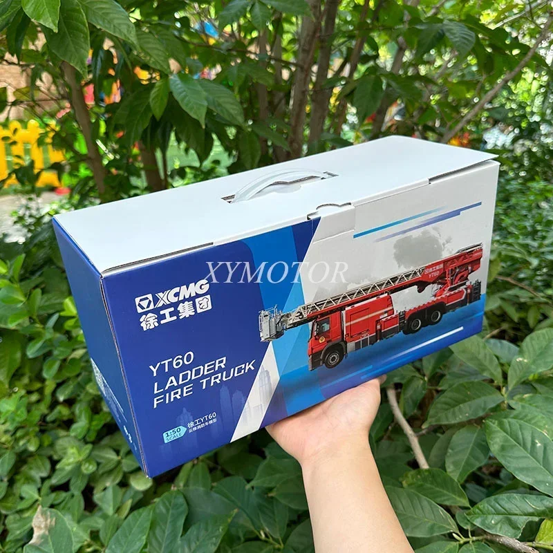 XCMG 1/50 YT60 горная облачная лестница пожарная машина отлитый под давлением модель