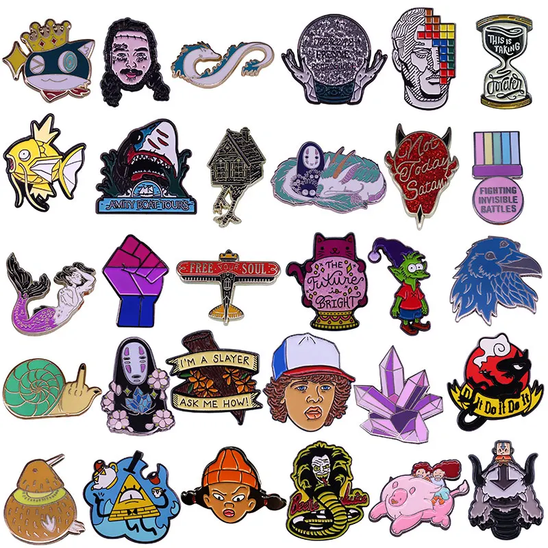 

(40) Эмалированная булавка с белым драконом, булавка на лацкан для одежды, броши на рюкзак, портфель, значки, украшения, подарки для друга