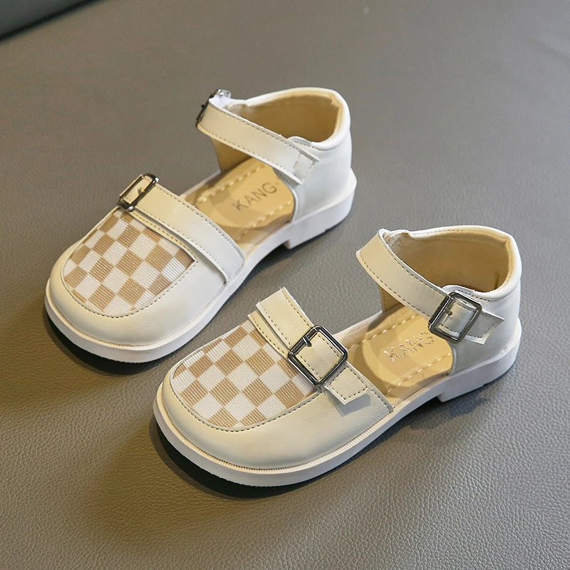 

Summer Baby Girls Sandals Children Sandals Toddler Infant Kids Slip On Pearl Crystal Single Princess Roman Shoes Size 23-34